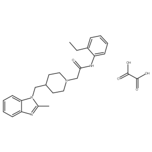 N-(2-ethylphenyl)-2-(4-((2-methyl-1H-benzo[d]imidazol-1-yl)methyl)piperidin-1-yl)acetamide oxalate Structure