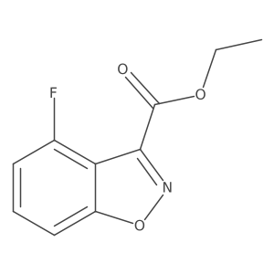 4-Fluorobenzisoxazole-3-carboxylic acid ethyl ester Structure
