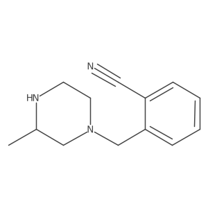 2-((3-Methylpiperazin-1-yl)methyl)benzonitrile结构式