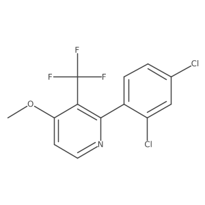 2-(2,4-Dichlorophenyl)-4-methoxy-3-(trifluoromethyl)pyridine Structure