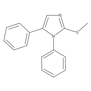 2-(methylthio)-1,5-diphenyl-1H-imidazole结构式