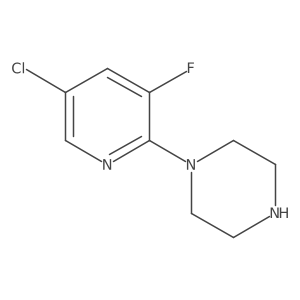 1-(5-Chloro-3-fluoropyridin-2-yl)piperazine Structure