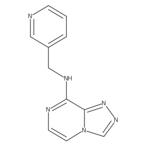 N-(pyridin-3-ylmethyl)-[1,2,4]triazolo[4,3-a]pyrazin-8-amine Structure