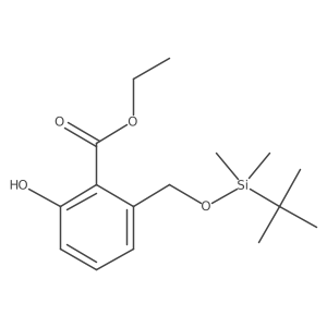 Ethyl 2-[[tert-butyl(dimethyl)silyl]oxymethyl]-6-hydroxy-benzoate Structure