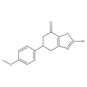 2-Bromo-5-(4-methoxyphenyl)-5,6-dihydrobenzo[d]thiazol-7(4H)-one Structure