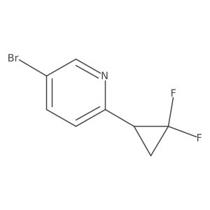 5-Bromo-2-(2,2-difluorocyclopropyl)pyridine Structure