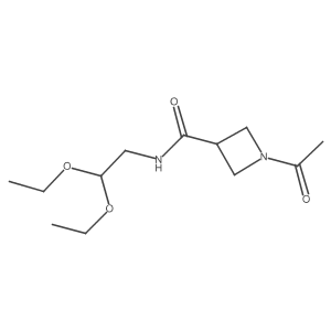 1-acetyl-N-(2,2-diethoxyethyl)azetidine-3-carboxamide结构式