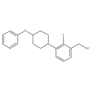 2-Fluoro-3-[4-(3-pyridinyloxy)-1-piperidinyl]benzenemethanol结构式