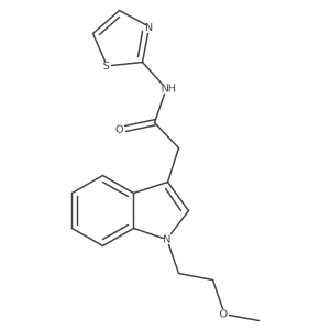 2-(1-(2-methoxyethyl)-1H-indol-3-yl)-N-(thiazol-2-yl)acetamide Structure