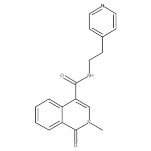 2-methyl-1-oxo-N-[2-(pyridin-4-yl)ethyl]-1,2-dihydroisoquinoline-4-carboxamide结构式