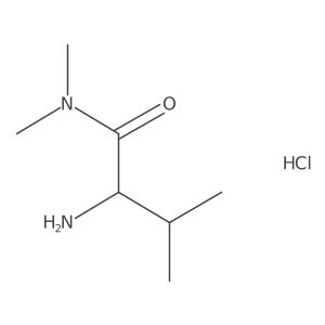 (2R)-2-amino-N,N,3-trimethylbutanamide hydrochloride结构式