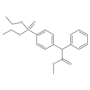 Diethyl 4-((methoxycarbonyl)(phenyl)methyl)phenylphosphonate结构式