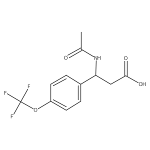 3-Acetamido-3-[4-(trifluoromethoxy)phenyl]propanoic acid Structure