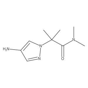 2-(4-Amino-1h-pyrazol-1-yl)-N,n,2-trimethylpropanamide结构式