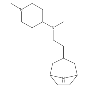 N-(2-{8-azabicyclo[3.2.1]octan-3-yl}ethyl)-N,1-dimethylpiperidin-4-amine结构式