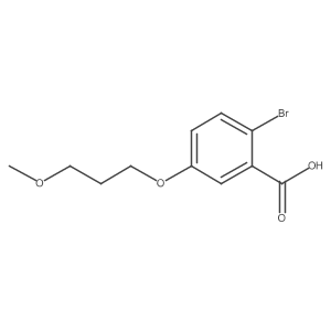 2-Bromo-5-(3-methoxypropoxy)benzoic acid Structure