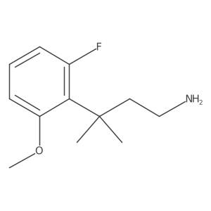 3-(2-Fluoro-6-methoxyphenyl)-3-methylbutan-1-amine Structure