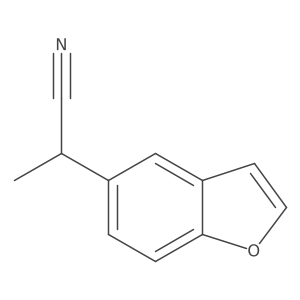 2-(1-Benzofuran-5-yl)propanenitrile结构式