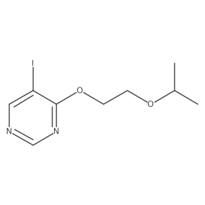 5-Iodo-4-[2-(propan-2-yloxy)ethoxy]pyrimidine结构式