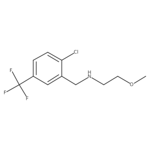 N-(2-Chloro-5-(trifluoromethyl)benzyl)-2-methoxyethanamine Structure