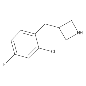 3-[(2-Chloro-4-fluorophenyl)methyl]azetidine Structure