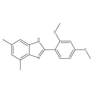 2-(2,4-Dimethoxyphenyl)-5,7-dimethyl-1H-benzo[d]imidazole Structure