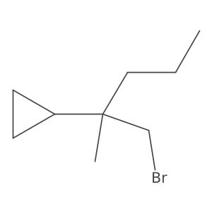 (1-Bromo-2-methylpentan-2-YL)cyclopropane Structure