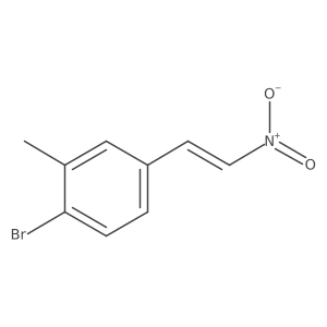 1-Bromo-2-methyl-4-(2-nitroethenyl)benzene Structure
