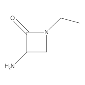 3-Amino-1-ethylazetidin-2-one结构式