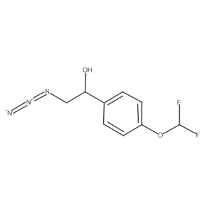 (1S)-2-azido-1-[4-(difluoromethoxy)phenyl]ethan-1-ol结构式