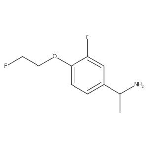 (1R)-1-[3-fluoro-4-(2-fluoroethoxy)phenyl]ethan-1-amine Structure