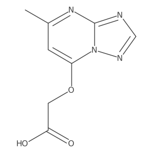 2-({5-Methyl-[1,2,4]triazolo[1,5-a]pyrimidin-7-yl}oxy)acetic acid Structure