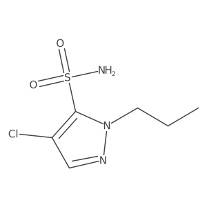 4-chloro-1-propyl-1H-pyrazole-5-sulfonamide Structure