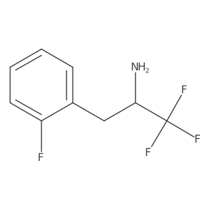 1,1,1-Trifluoro-3-(2-fluorophenyl)propan-2-amine Structure