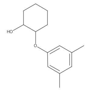 Rel-(1R,2R)-2-(3,5-dimethylphenoxy)cyclohexan-1-ol结构式