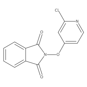 2-((2-Chloropyridin-4-yl)oxy)isoindoline-1,3-dione结构式
