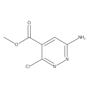 Methyl 6-amino-3-chloropyridazine-4-carboxylate结构式