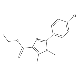 Ethyl 2-(4-chlorophenyl)-1,5-dimethyl-1H-imidazole-4-carboxylate Structure