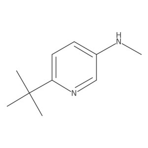 6-(1,1-Dimethylethyl)-N-methyl-3-pyridinamine Structure
