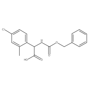 2-{[(Benzyloxy)carbonyl]amino}-2-(4-chloro-2-methylphenyl)acetic acid Structure