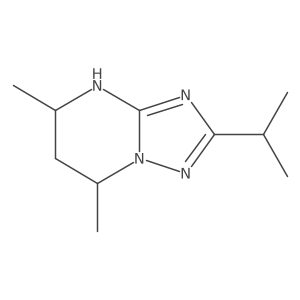 5,7-Dimethyl-2-(propan-2-yl)-4H,5H,6H,7H-[1,2,4]triazolo[1,5-a]pyrimidine结构式