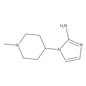 1-(1-methylpiperidin-4-yl)-1H-imidazol-2-amine Structure