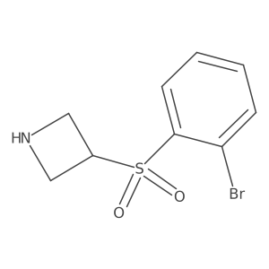 3-[(2-bromophenyl)sulfonyl]Azetidine结构式