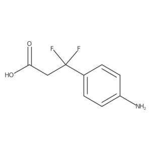 3-(4-Aminophenyl)-3,3-difluoropropanoic acid结构式