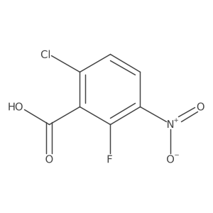 6-Chloro-2-fluoro-3-nitrobenzoic acid Structure