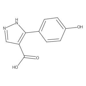 5-(4-hydroxyphenyl)-1H-pyrazole-4-carboxylic acid Structure