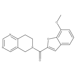 (7,8-dihydropyrido[4,3-d]pyrimidin-6(5H)-yl)(7-methoxybenzofuran-2-yl)methanone Structure