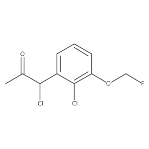 1-Chloro-1-(2-chloro-3-(fluoromethoxy)phenyl)propan-2-one结构式