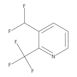 3-(Difluoromethyl)-2-(trifluoromethyl)pyridine结构式