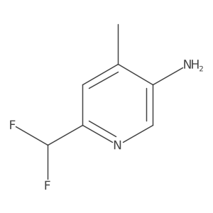 6-(Difluoromethyl)-4-methylpyridin-3-amine Structure